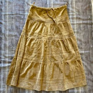 Margaret Godfrey Long Skirt| Full| Leather| Size 8